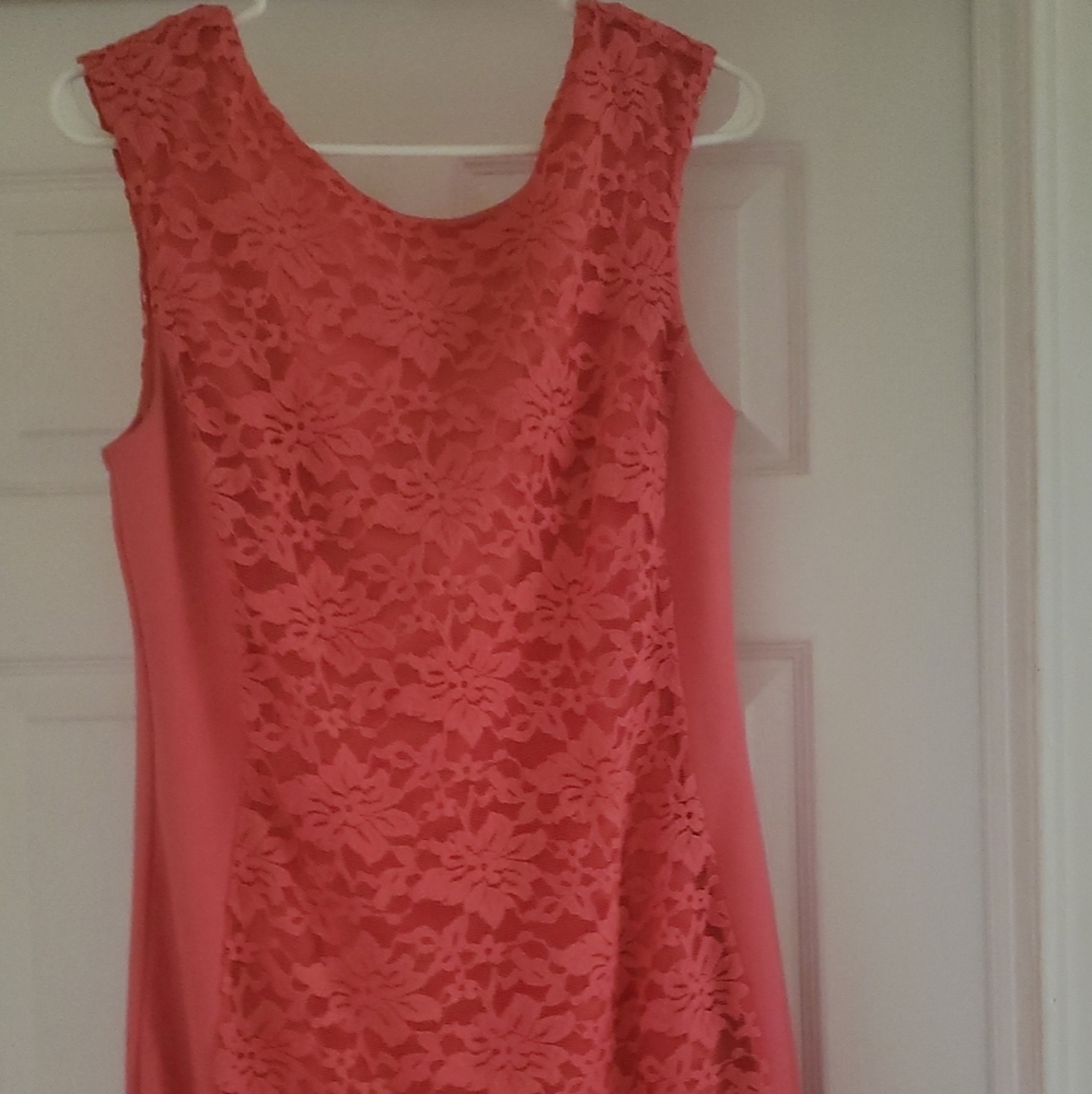 M size coral dress
